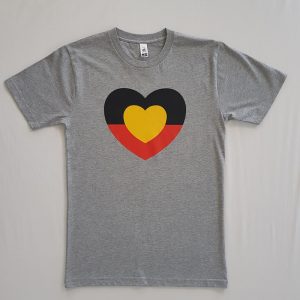 Adult Aboriginal Love Heart tshirt