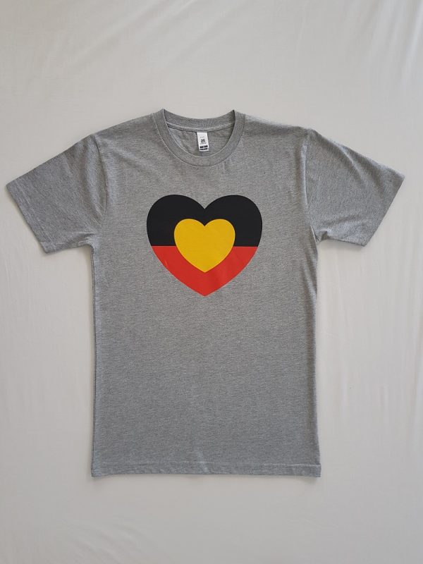 Adult Aboriginal Love Heart tshirt