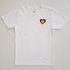 White t-shirt. Aboriginal Love Heart.