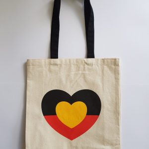 Aboriginal Love Heart tote