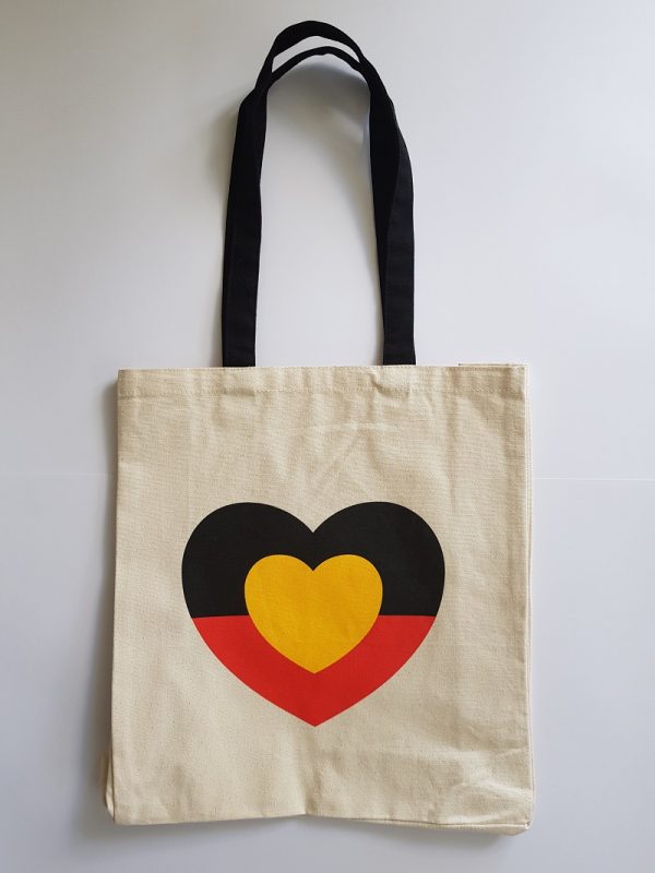 Aboriginal Love Heart tote