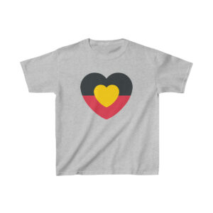 Aboriginal Love Heart tshirt. Unisex. Designed by Mark Yettica-Paulson for Super Native Unlimited.