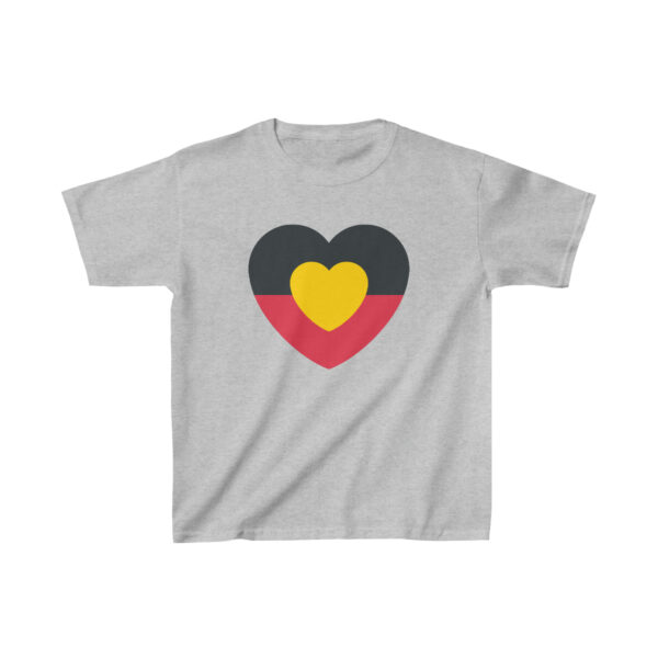 Aboriginal Love Heart tshirt. Unisex. Designed by Mark Yettica-Paulson for Super Native Unlimited.