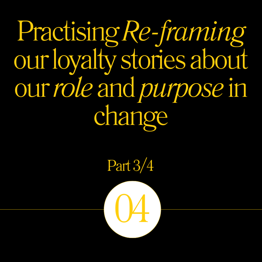 Mark Yettica-Paulson's reflections on Loyalty. 5 part mini series