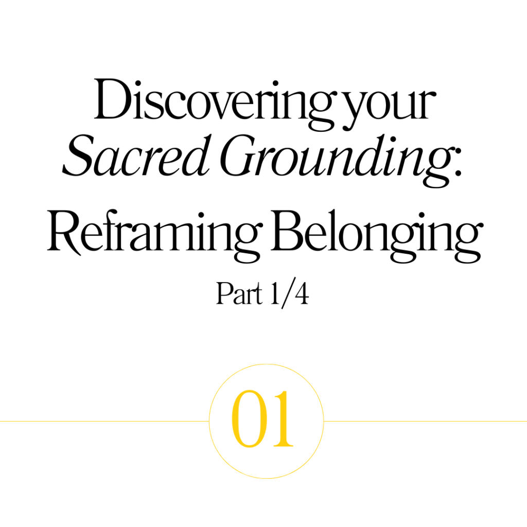 Mark Yettica-Paulson's reflections on Sacred Ground. 4 part mini series
